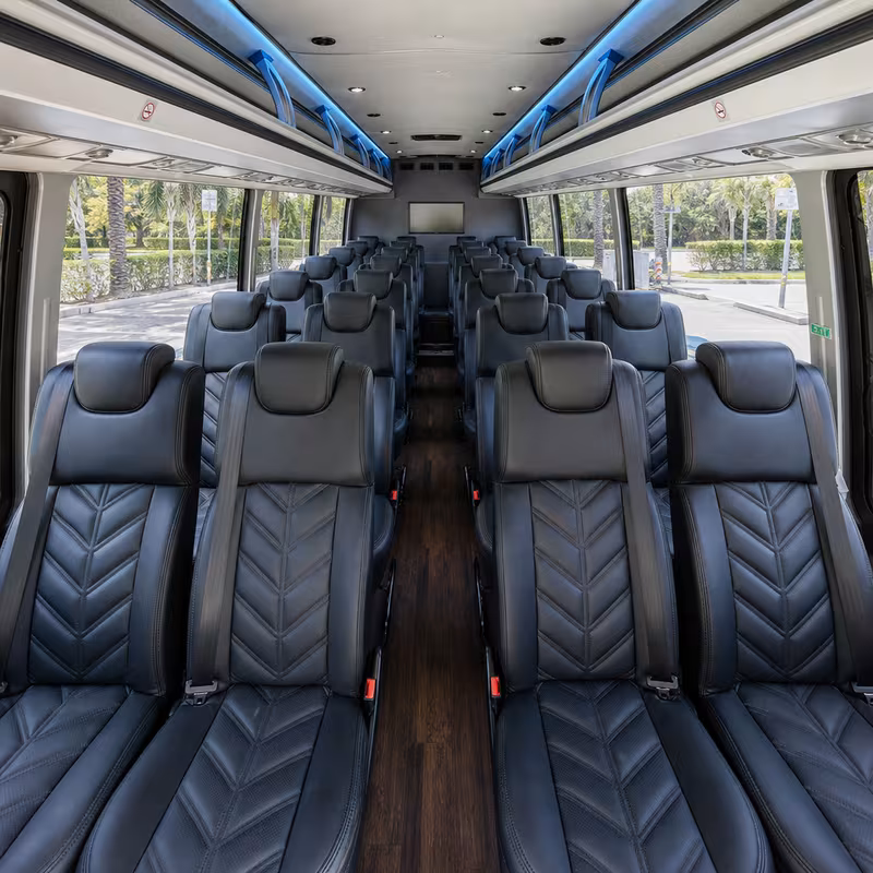 15-35 Passenger Minibus Interior