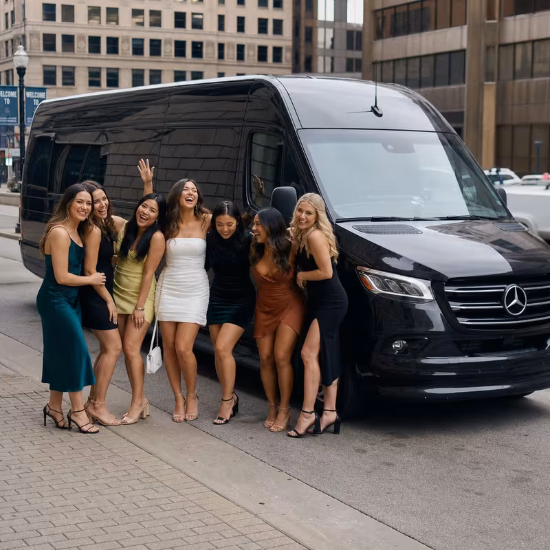 Indianapolis Bachelor & Bachelorette Transportation fleet vehicle