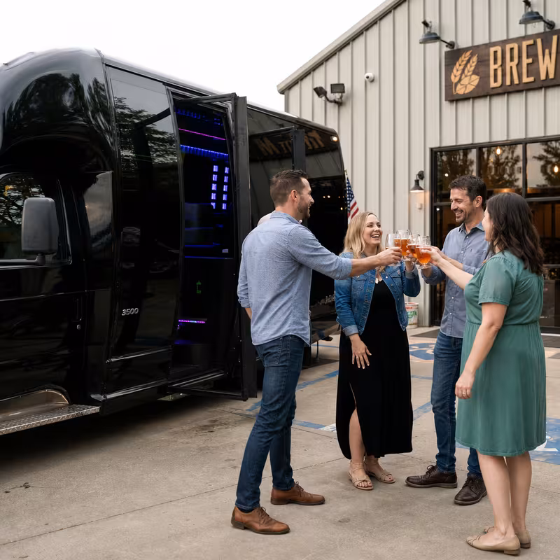 Indianapolis Winery & Brewery Tour Transportation fleet vehicle